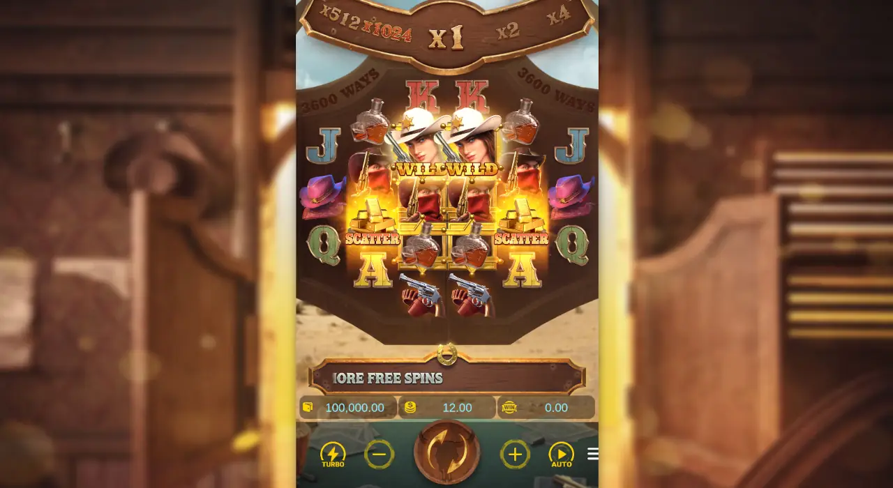 Reel layout Wild Bounty Showdown